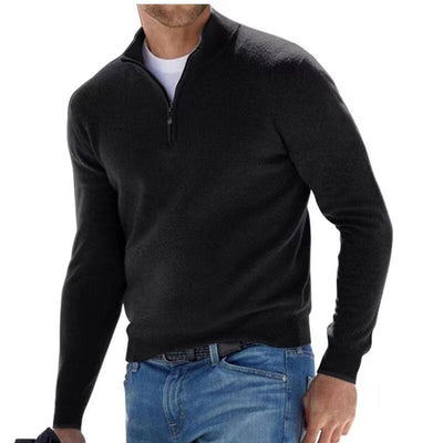 Leonardo | Eleganter Strickpullover mit Reißverschluss für Herren