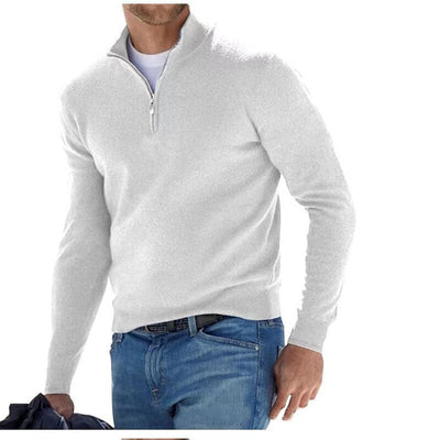 Leonardo | Eleganter Strickpullover mit Reißverschluss für Herren